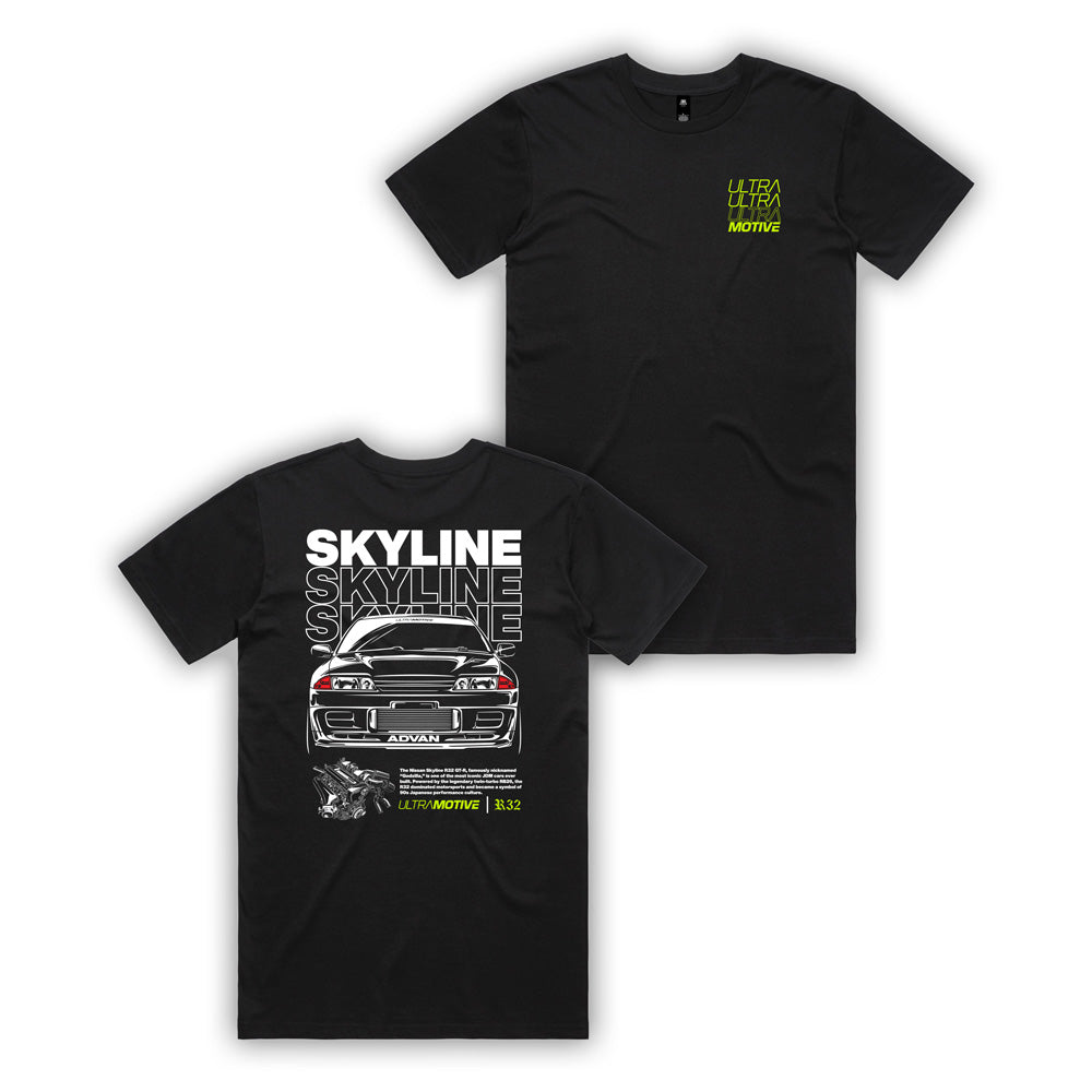 R32 GTR Tee- Black