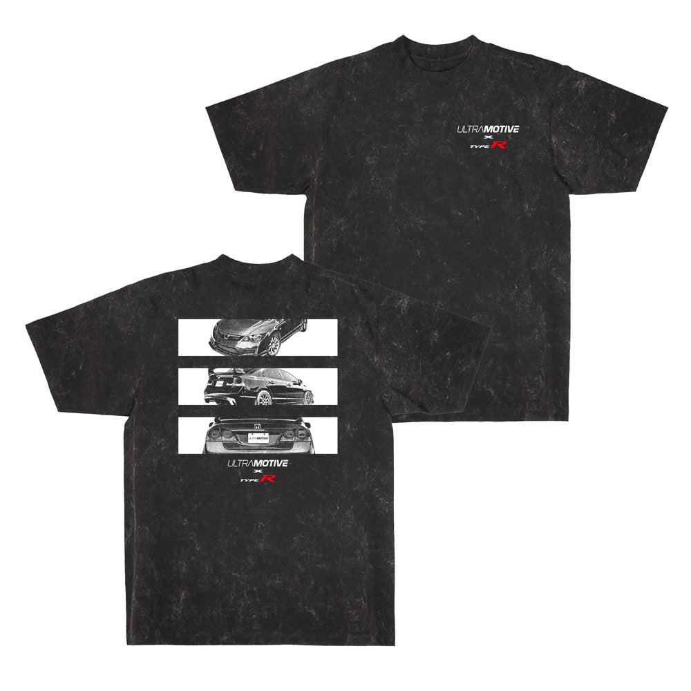 Civic Frames Tee- Mineral Black