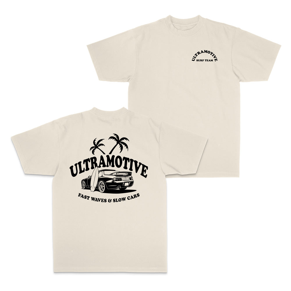 Fast Waves & Slow Cars Tee- Bone
