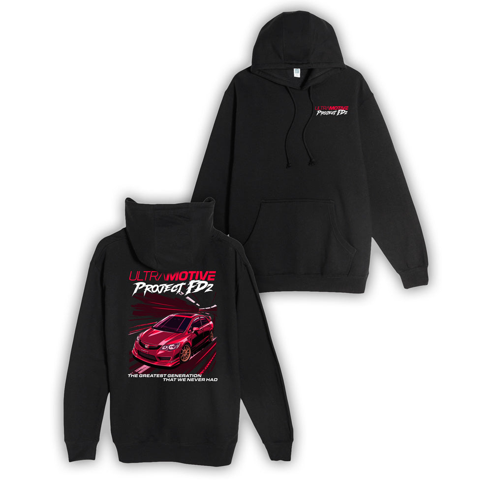 Project FD2 Civic Hoodie- Black